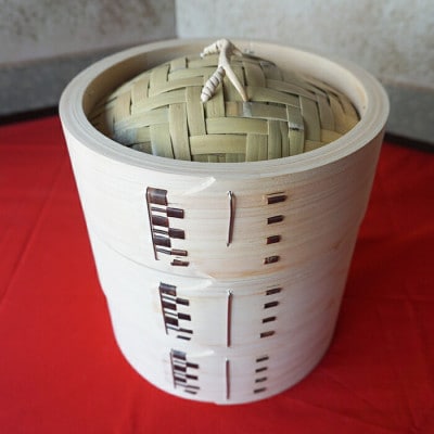 萬力屋の桧曲輪中華セイロ(21cm)2段1組