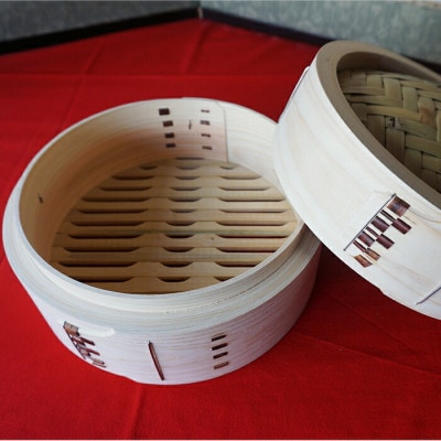 萬力屋の桧曲輪中華セイロ(27cm)1段1組