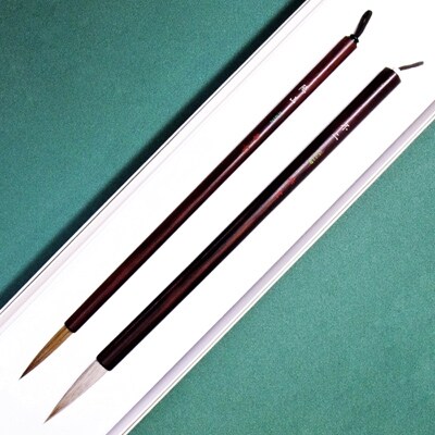筆工房楽々堂の絵手紙筆　大小2本セットA