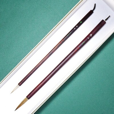 筆工房楽々堂の絵手紙筆　大小2本セットB