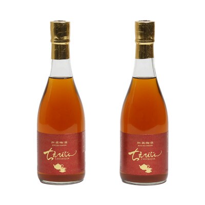 ちえびじん紅茶梅酒(杵築産べにふうき茶葉使用)720ml×2本セット