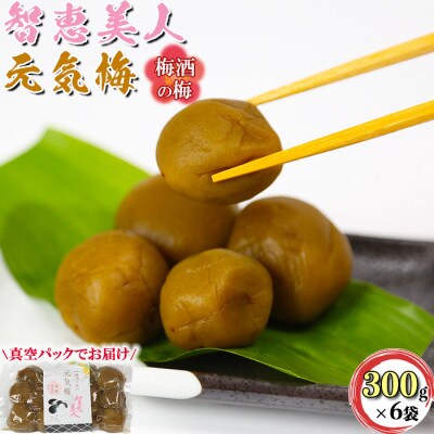 智恵美人 元気梅 (梅酒の梅) 300g×6袋セット