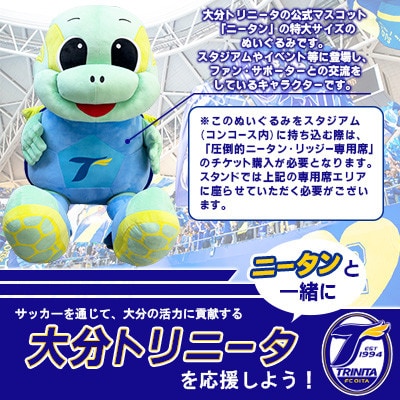 大分トリニータ 公式マスコットぬいぐるみ「圧倒的ニータン」(杵築市)
