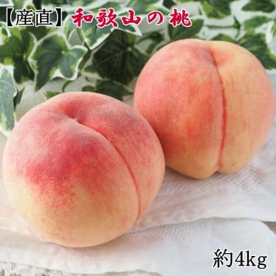 ≪産直・和歌山の特産品≫和歌山の桃　約4kg・秀品　2025年度発送分