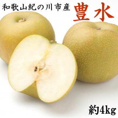 [産地直送]和歌山紀の川産の梨(豊水)約4kg