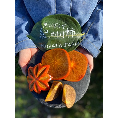 【紀州富士のMEGUMI】紀の川柿約2kg(黒いダイヤ)NUKATA_FARM