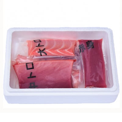 プレミア和歌山認証品 和歌山県串本産　本マグロ(養殖)トロ&赤身セット　500g(冷凍)