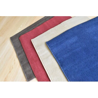 滑りにくい洗える　ペット向け吸着マット　58×58cm　2枚入り　<ブラウン>