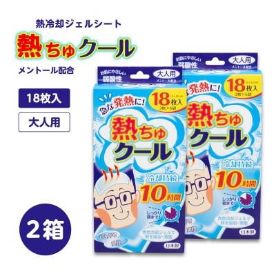 熱ちゅクール18枚入　大人用　2個　ラクール薬品販売(株)