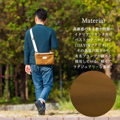 サコッシュ　豊岡鞄(オリーブ)CDTC-003