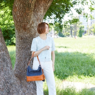 豊岡鞄　anti-mode style QUILT Tote(キャメル)