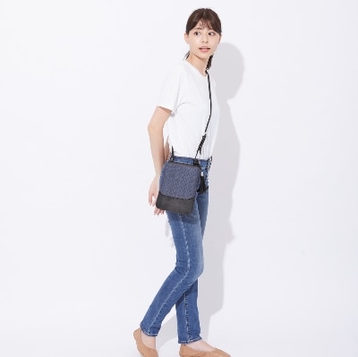 豊岡鞄　anti-mode style QUILT Pochette(ブラック)