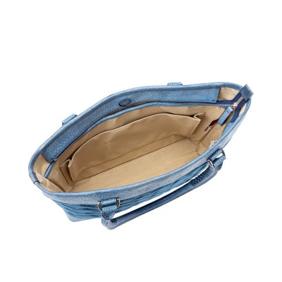 豊岡鞄GROW 育てる鞄　AGING TOTE ftB　オーシャンブルー
