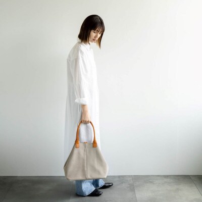 豊岡鞄 velourトート NU48-101ベージュ