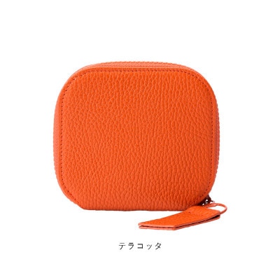 豊岡財布　ラウンドミニウォレット　CITE-006 テラコッタ