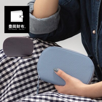 豊岡財布　ミディアムウォレット　CITE-014 チャコールグレー