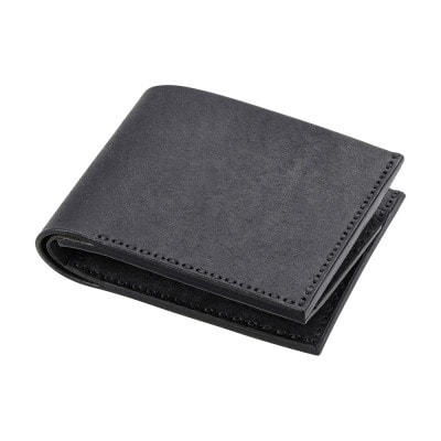 豊岡財布 Haaki Leather 二つ折財布 HLW301 ネロ