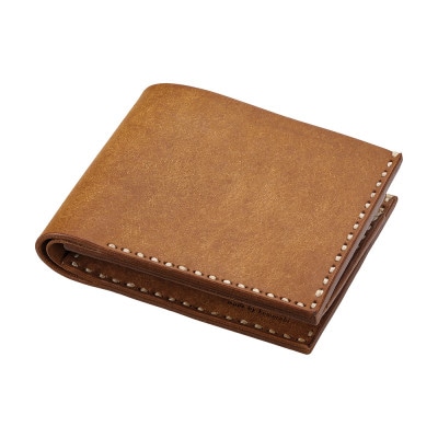 豊岡財布 Haaki Leather 二つ折財布 HLW301 コニャック