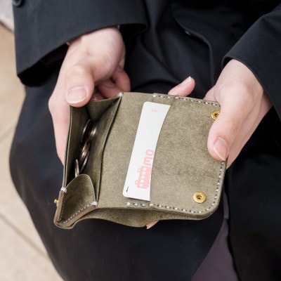 豊岡財布 Haaki Leather ミニ財布 HLW302 グリージオ