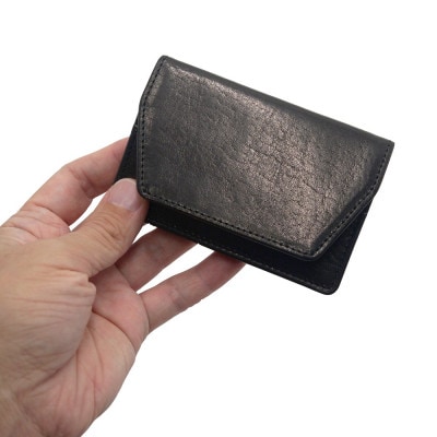 豊岡財布 AW0401 名刺入れ(ブラック) 　