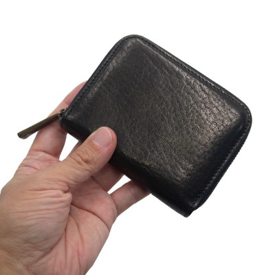 豊岡財布 AW0402 ミニマルチウォレット (ブラック) 　