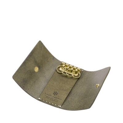 豊岡財布 haaki Leatherキーケース HLC501 グリージオ