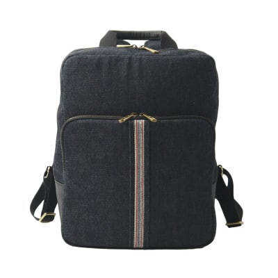 豊岡鞄　AD2502　井原デニムリュック (ネイビー)