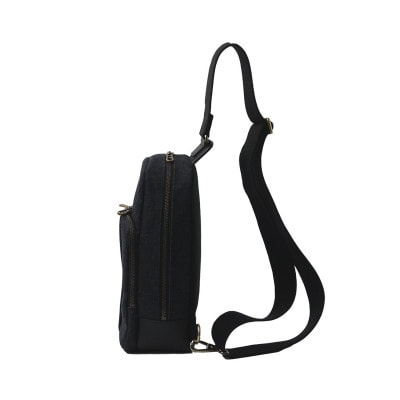 豊岡鞄　AD2503　井原デニムボディバッグ (ネイビー)