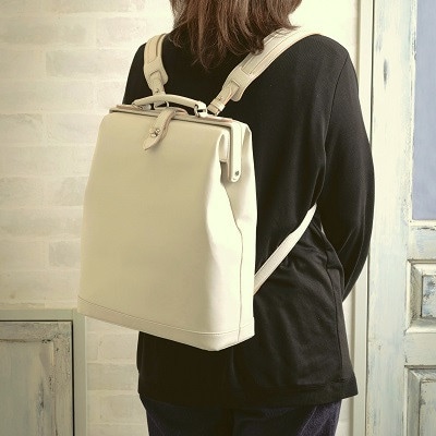 豊岡鞄 KANEDAITO タテ型ダレスリュック563010アイボリー