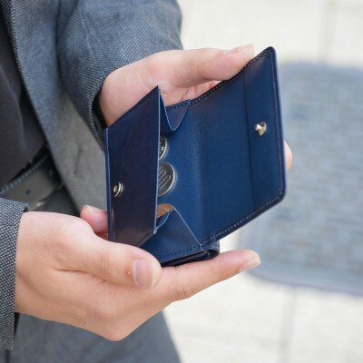 豊岡財布 a.m.s AI コンパクトウオレット AW501 勝色