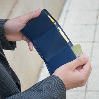 豊岡財布 a.m.s AI コンパクトウオレット AW501 勝色