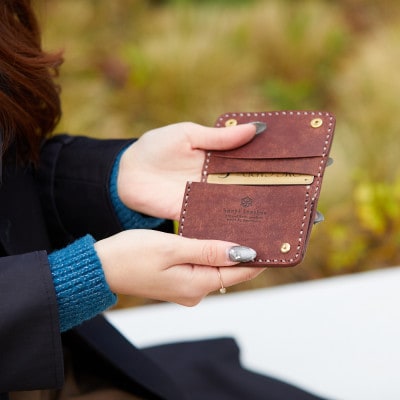 豊岡財布 haaki Leather コインパース HLW304 チョコラート