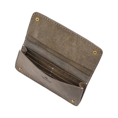 豊岡財布 haaki Leather ロングウォレット HLW305 グリージオ