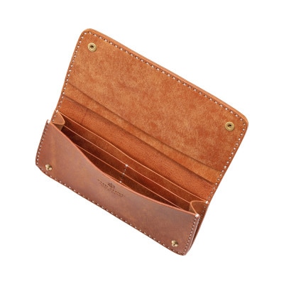 豊岡財布 haaki Leather ロングウォレット HLW305 コニャック