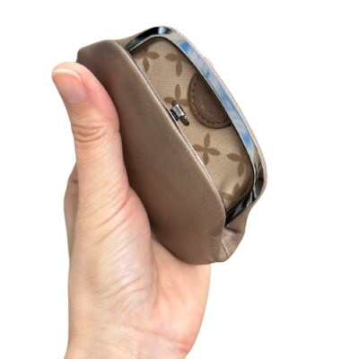 豊岡財布 AW0503 天溝押し口小銭入れ (ダークグレージュ)