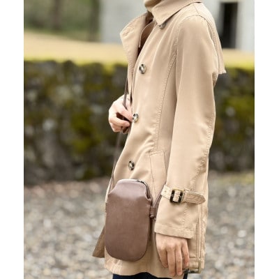 豊岡鞄　AD6100　天溝押し口マルチショルダー(ダークグレージュ)