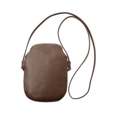 豊岡鞄　AD6100　天溝押し口マルチショルダー(ダークグレージュ)