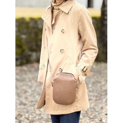 豊岡鞄　AD6100　天溝押し口マルチショルダー(キャメル)