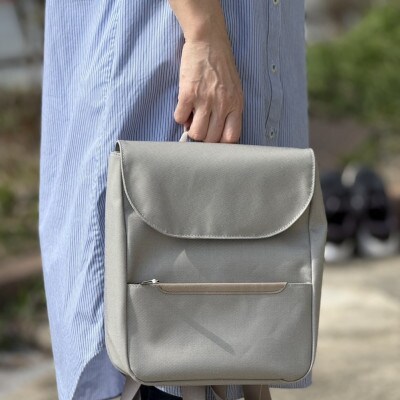 豊岡鞄　AD3611　ミニリュック(パールグレー)