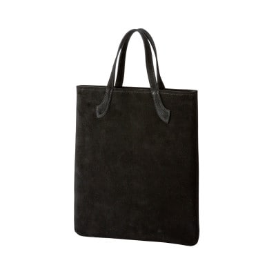 豊岡鞄 Round feel Suede Tote MEST07 ブラック