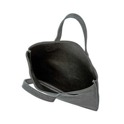 豊岡鞄 Round feel Suede Tote MEST07 ブラック