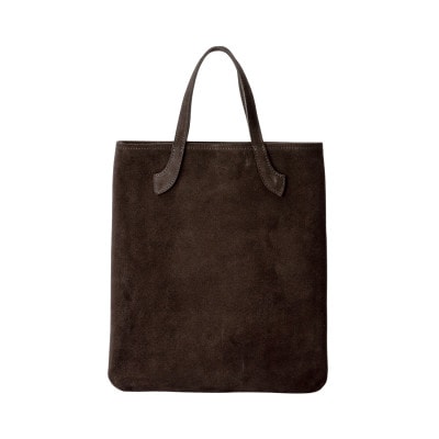 豊岡鞄 Round feel Suede Tote MEST07 カフェノワール