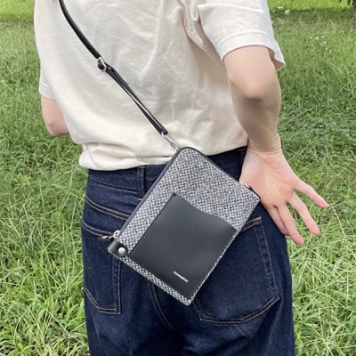 豊岡鞄　 カルドクロスミニショルダー　TN014XM  グレー