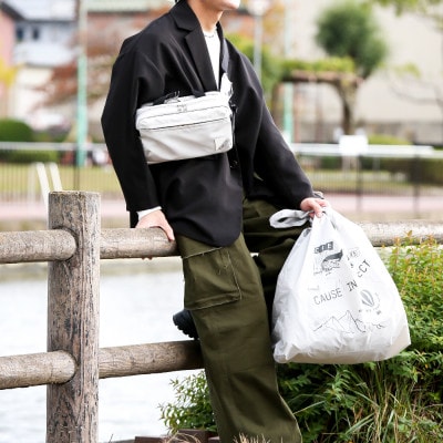 豊岡鞄CIE WEATHER BODYBAG with MARKET BAG(071954)グレー