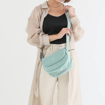 豊岡鞄　TUTUMU スエード FLAP MINI(S4001)ミント