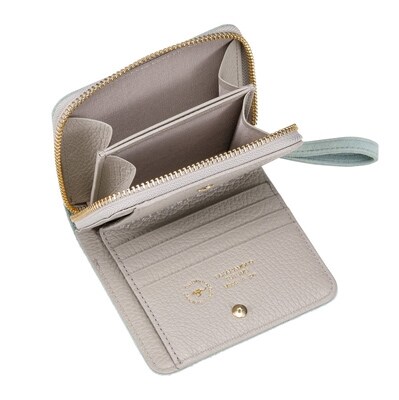 豊岡財布 TUTUMU スエードコンパクトウォレット(SW301)ミント