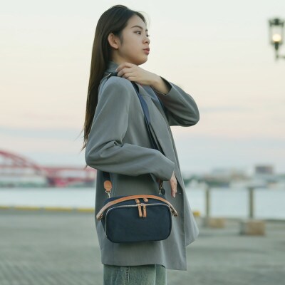 豊岡鞄 TUTUMU Rectangle S4600 ネイビー
