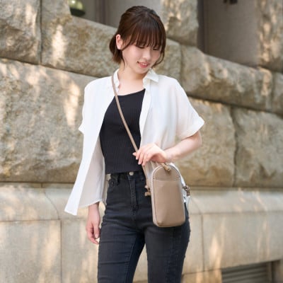 豊岡鞄 S4400 TUTUMU Pocket Leather トープ