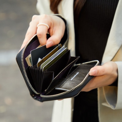 豊岡財布 anti-mode style Shimmer Chic Compact Wallet