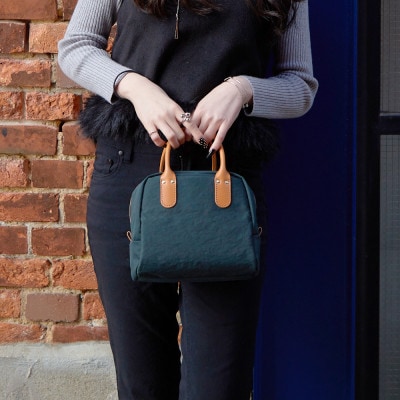 豊岡鞄 TUTUMU Mini Boston Nylon S5100 カーキ